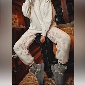 Free People Movement Sundown Fleece Pants NWT $168 Xlarge